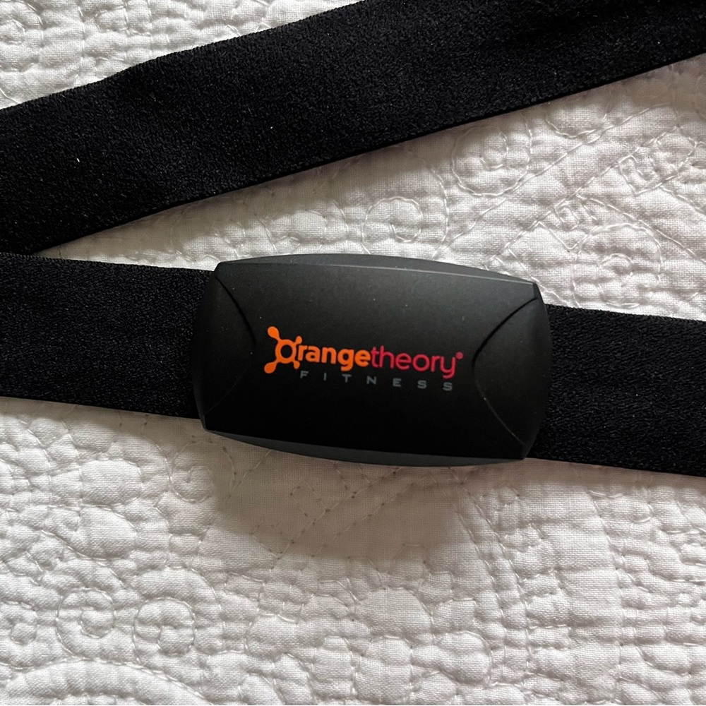 OrangeTheory chest strap heart rate monitor